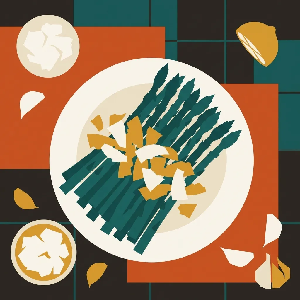 Asperges au parmesan à l'air fryer illustration