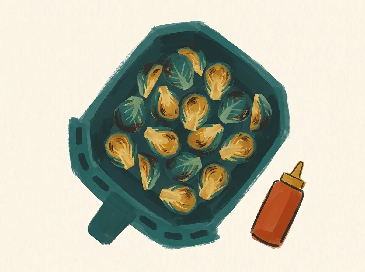 Brussels sprouts in an air fryer
