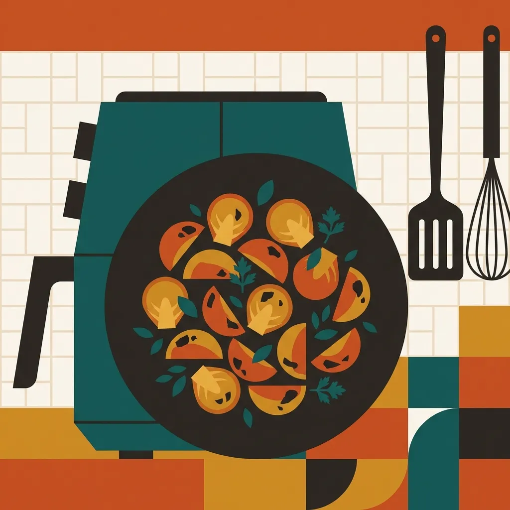 Choux de Bruxelles croustillants à l'air fryer illustration