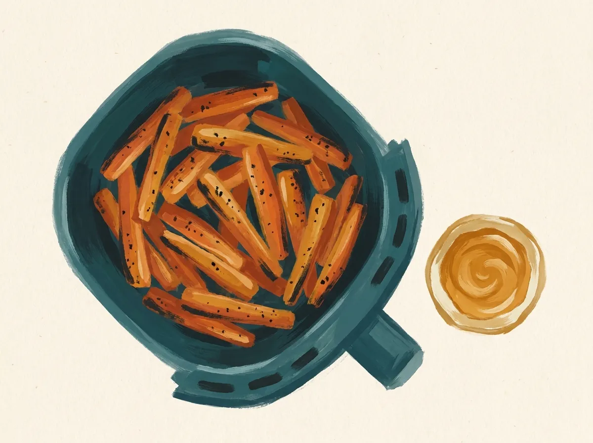 Carrots in an air fryer