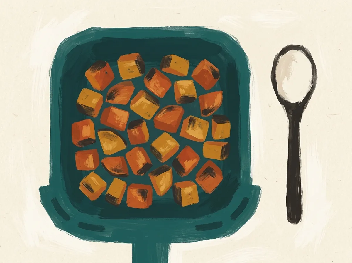 Sweet potato in an air fryer