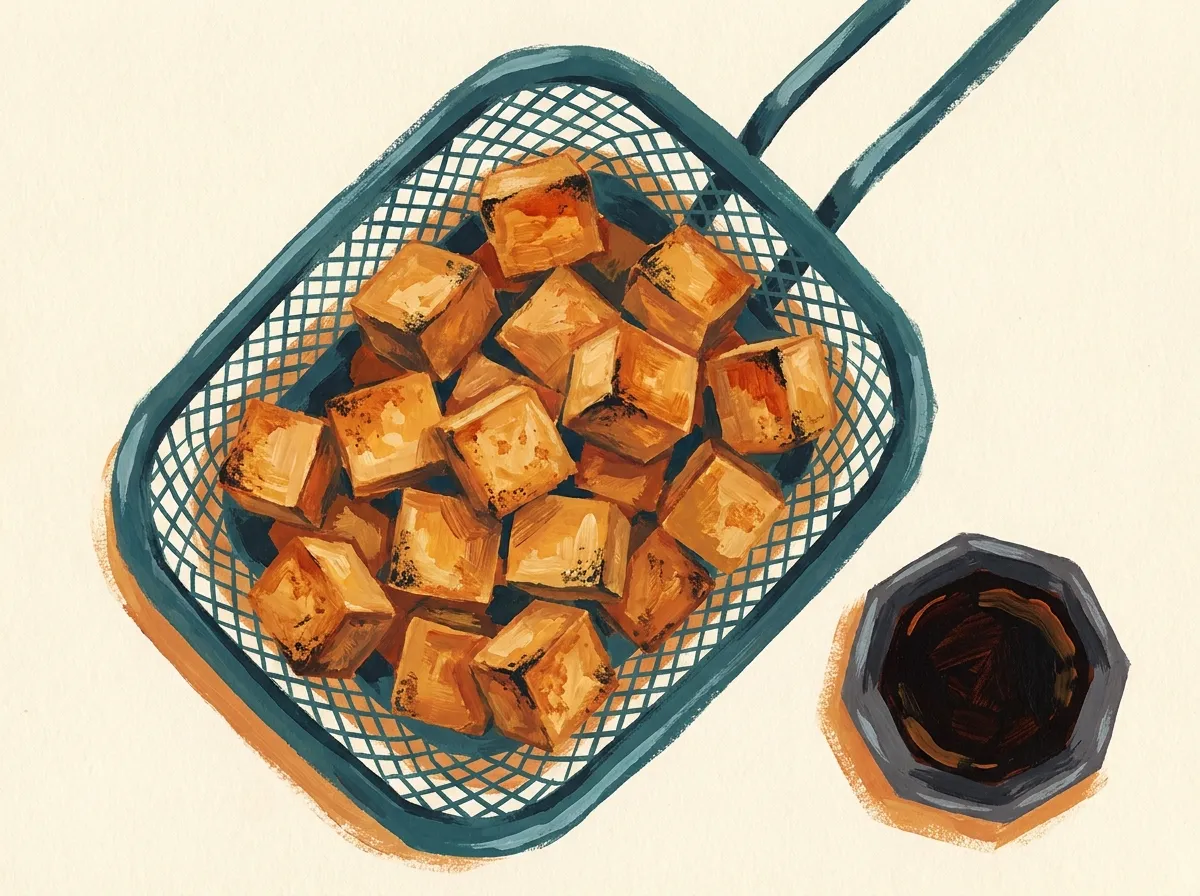 Tofu in an air fryer