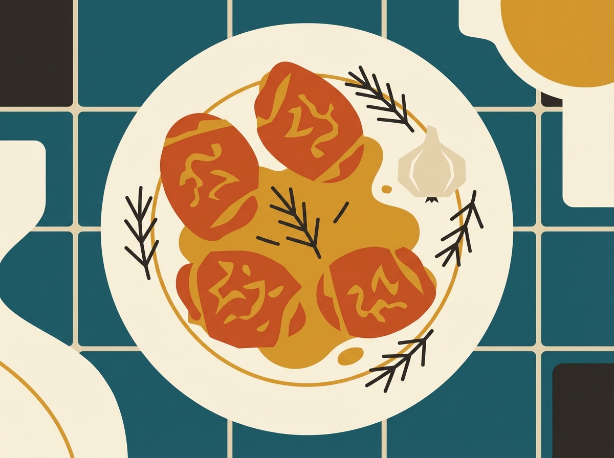 Cuisses de poulet à l'autocuiseur illustration