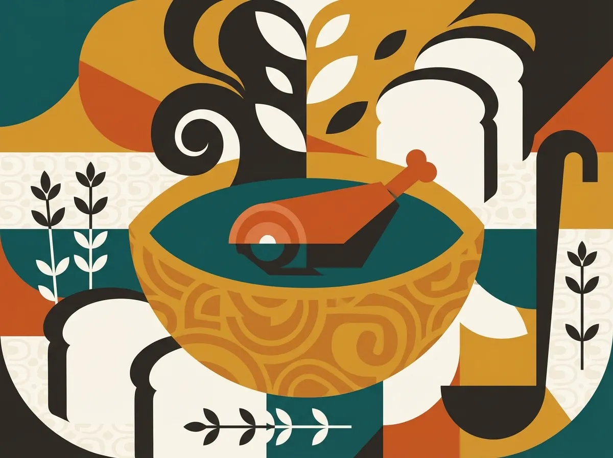 Pressure Cooker Split Pea Soup illustration