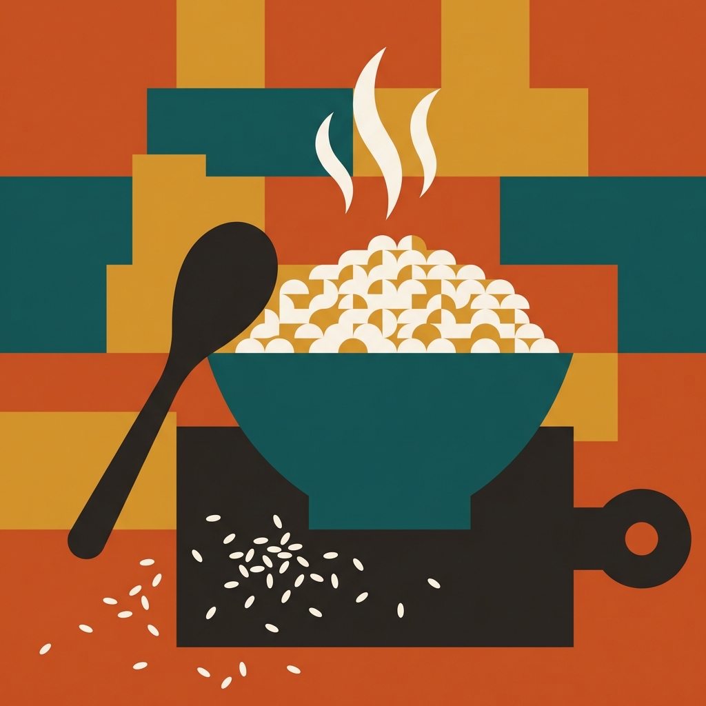 Pressure Cooker White Rice illustration