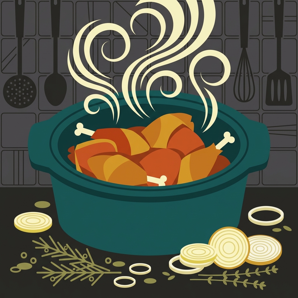 Slow Cooker Chicken Thighs illustration