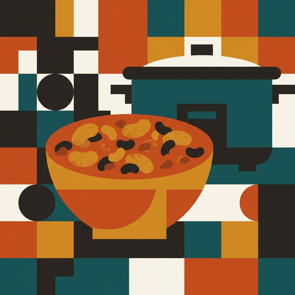 Chili con carne à la mijoteuse illustration