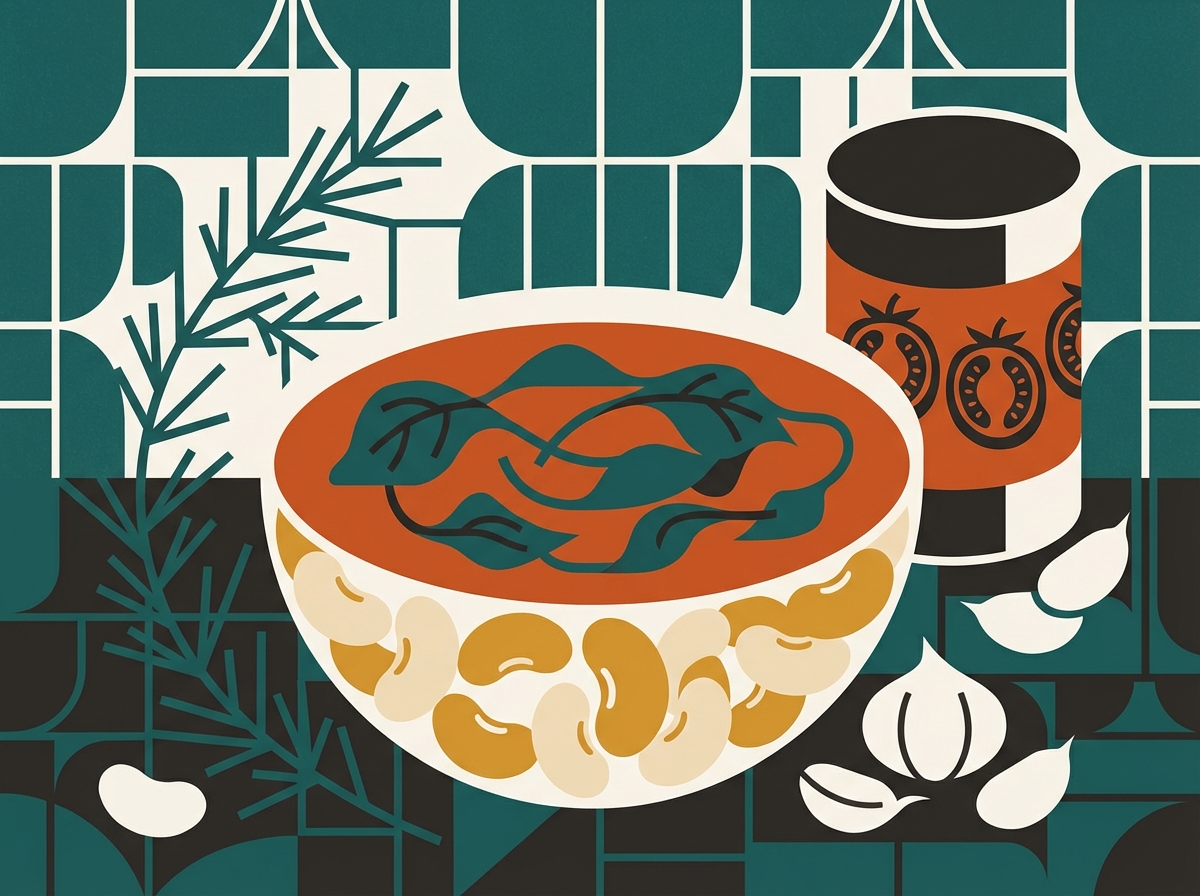 Haricots blancs toscans à la mijoteuse illustration