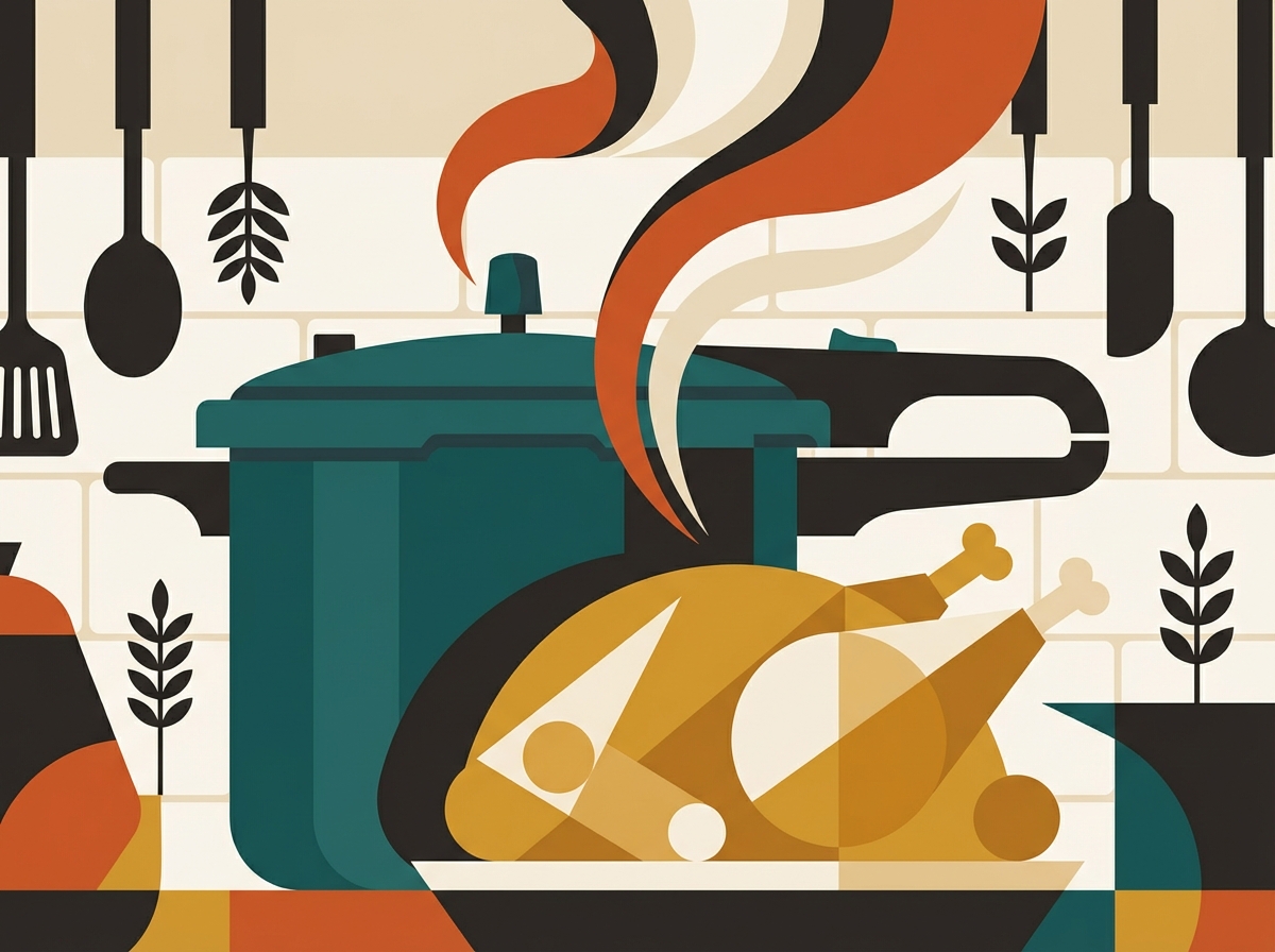 Whole Pressure Cooker Chicken illustration